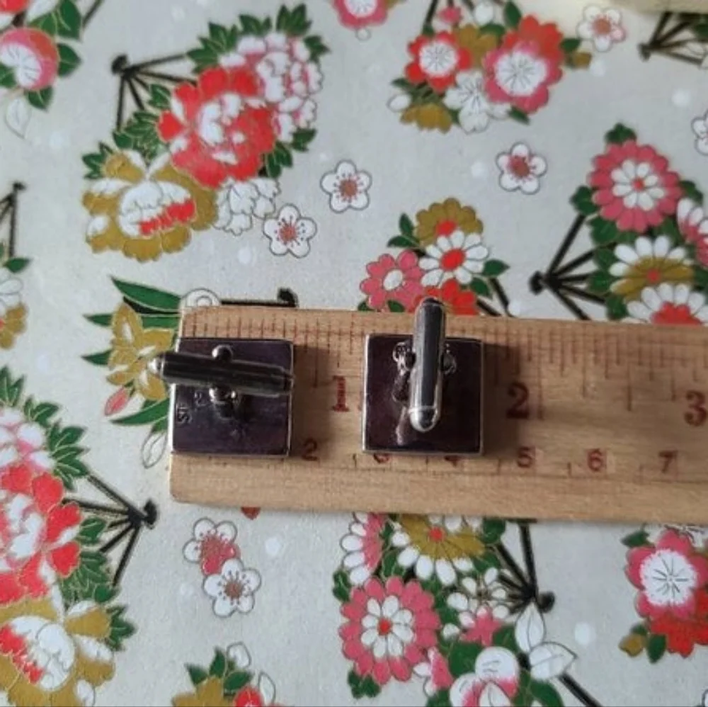 GFMW Geometric Sterling Cufflinks